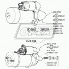 422.3708 Стартер 12В z=9 ГАЗ,УАЗ с ЗМЗ-402 и мод.; 1,7кВт. АТЭ-1